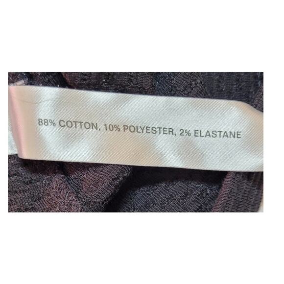 Denim & Flower Womens T Shirt XL Black Textured Minimalist Classic Basic - Picture 4 of 8